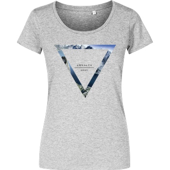 Markey Markey - Triangle T-Shirt Girlshirt heather grey