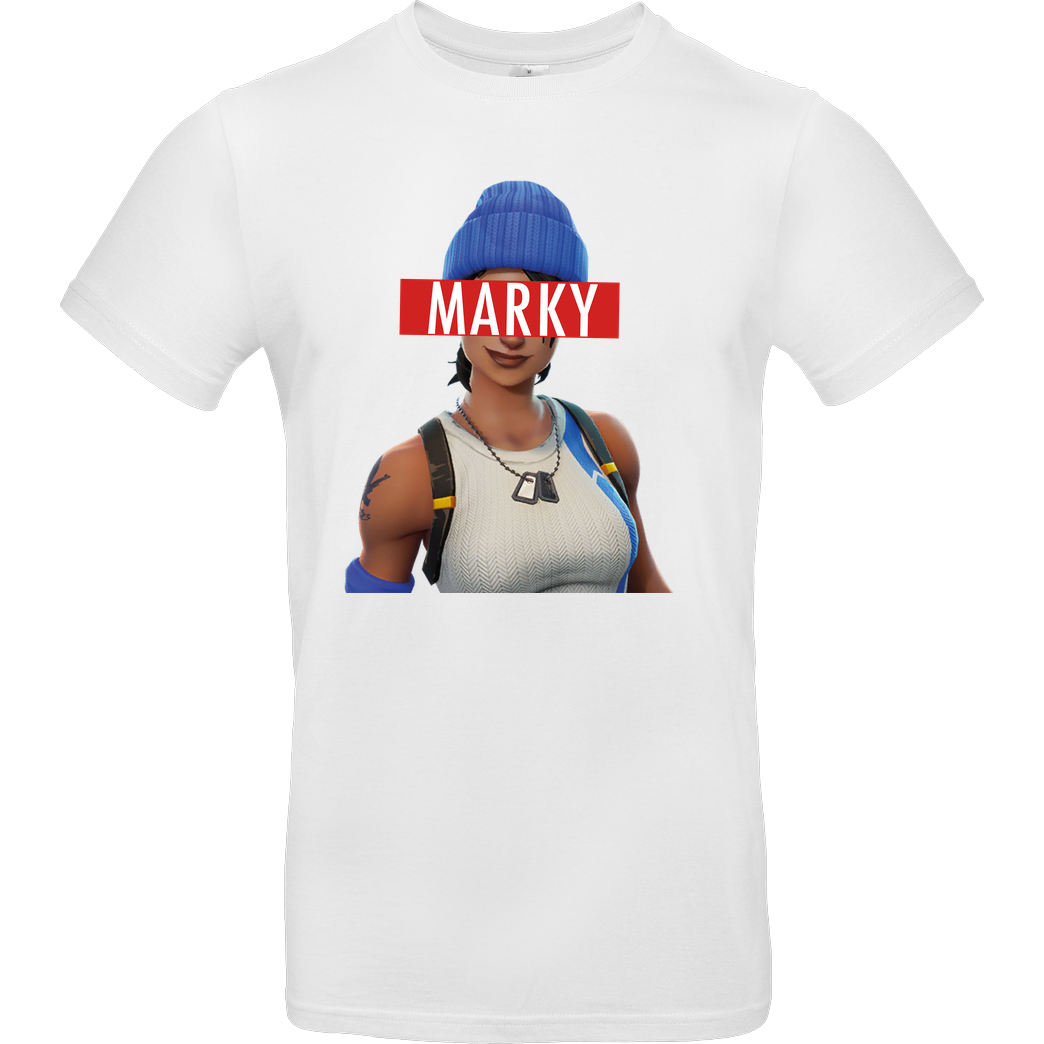 Marky Marky - Frau T-Shirt B&C EXACT 190 -  White