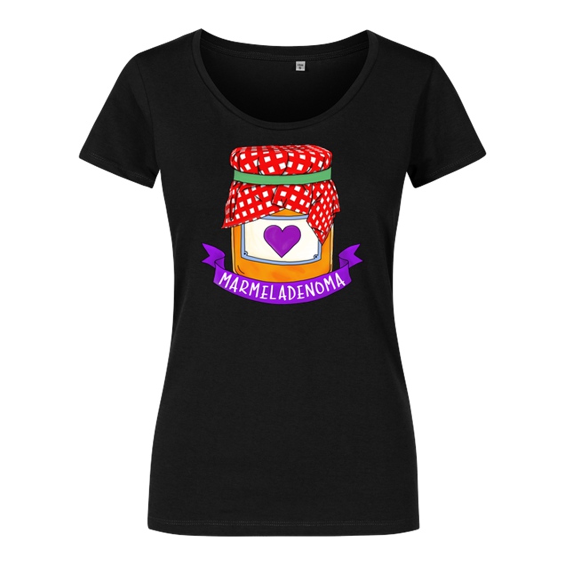 Marmeladenoma - Marmeladenoma - Logo - T-Shirt - Girlshirt schwarz