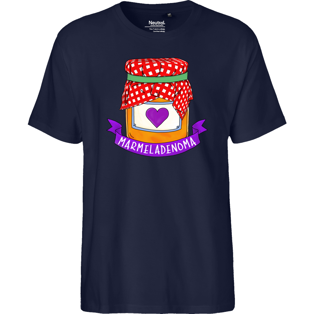 Marmeladenoma Marmeladenoma - Logo T-Shirt Fairtrade T-Shirt - navy