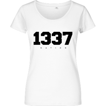 MarselSkorpion MarselSkorpion - 1337 Nation T-Shirt Girlshirt weiss