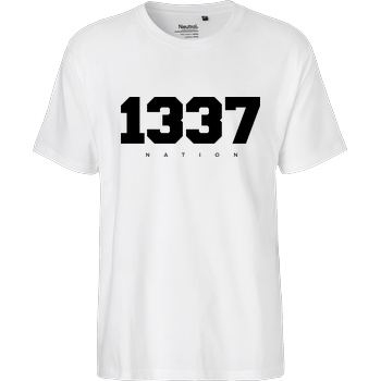 MarselSkorpion MarselSkorpion - 1337 Nation T-Shirt Fairtrade T-Shirt - white