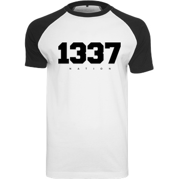 MarselSkorpion MarselSkorpion - 1337 Nation T-Shirt Raglan Tee white