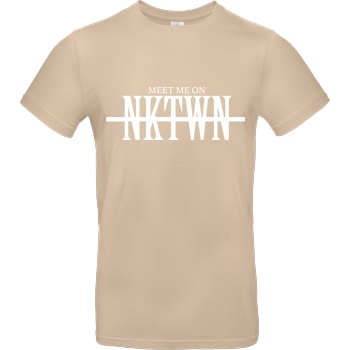 MarselSkorpion MarselSkorpion- Meet me on Nuketown T-Shirt B&C EXACT 190 - Sand