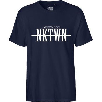 MarselSkorpion MarselSkorpion- Meet me on Nuketown T-Shirt Fairtrade T-Shirt - navy