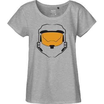 bjin94 Master Chief Head T-Shirt Fairtrade Loose Fit Girlie - heather grey