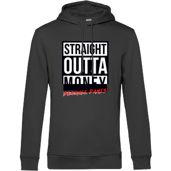 MasterTay - Straight outta money (because games) B&C HOODED INSPIRE - black