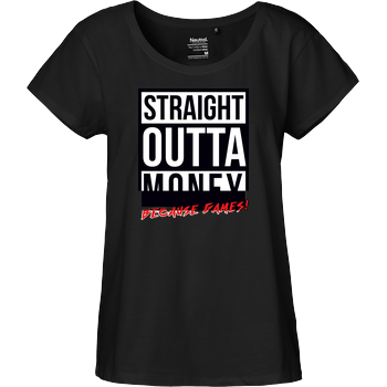 MasterTay - Straight outta money (because games) Fairtrade Loose Fit Girlie - black