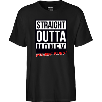 MasterTay - Straight outta money (because games) Fairtrade T-Shirt - black