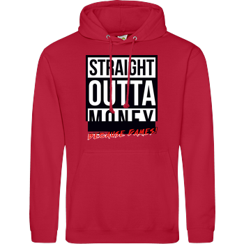 MasterTay - Straight outta money (because games) JH Hoodie - red