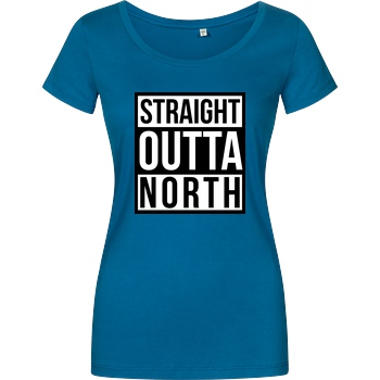 MasterTay MasterTay - Straight Outta North T-Shirt Girlshirt petrol