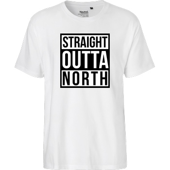 MasterTay MasterTay - Straight Outta North T-Shirt Fairtrade T-Shirt - white