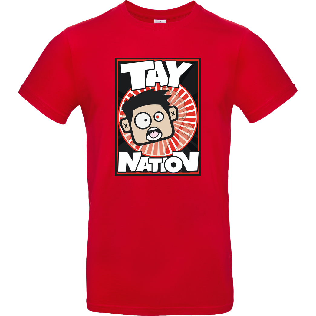 MasterTay MasterTay - Tay Nation T-Shirt B&C EXACT 190 - Red