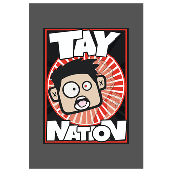 MasterTay - Tay Nation Art Print grey