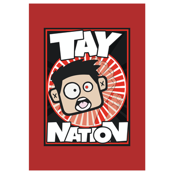 MasterTay - Tay Nation Art Print red