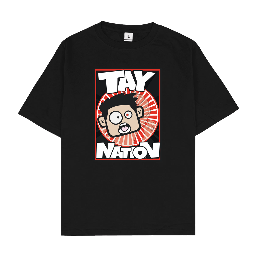 MasterTay MasterTay - Tay Nation T-Shirt Oversize T-Shirt - Black