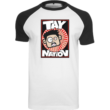 MasterTay - Tay Nation Raglan Tee white