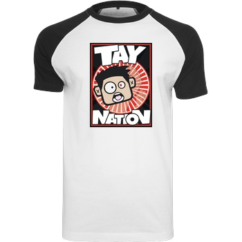 MasterTay MasterTay - Tay Nation T-Shirt Raglan Tee white