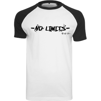 Matt Lee - No Limits Raglan Tee white
