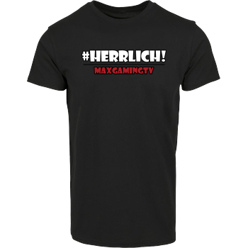 MaxGamingTV - #herrlich House Brand T-Shirt - Black