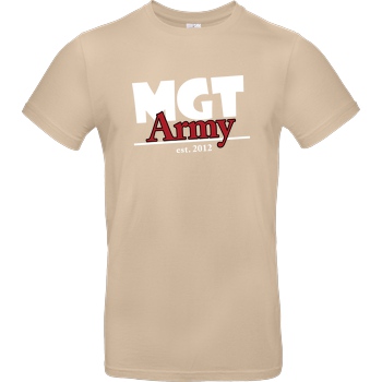 MaxGamingTV MaxGamingTV - MGT Army T-Shirt B&C EXACT 190 - Sand