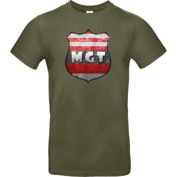 MaxGamingTV MaxGamingTV - MGT Wappen T-Shirt B&C EXACT 190 - Khaki