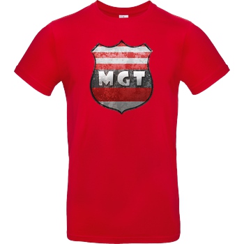 MaxGamingTV MaxGamingTV - MGT Wappen T-Shirt B&C EXACT 190 - Red