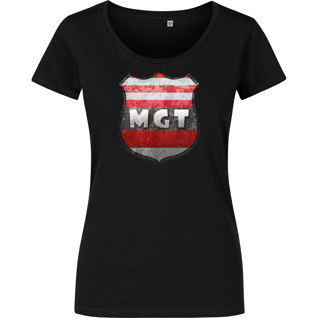 MaxGamingTV MaxGamingTV - MGT Wappen T-Shirt Girlshirt schwarz