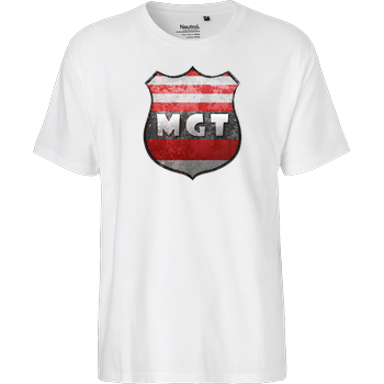 MaxGamingTV - MGT Wappen Fairtrade T-Shirt - white
