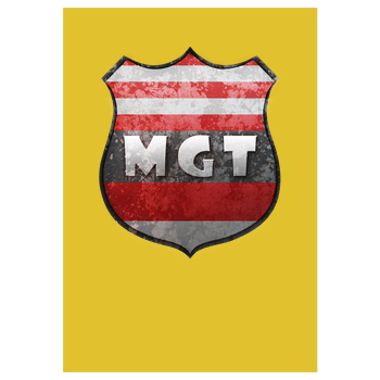 MaxGamingTV - MGT Wappen Art Print yellow