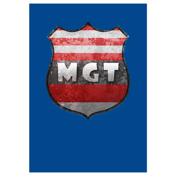 MaxGamingTV - MGT Wappen Art Print blue