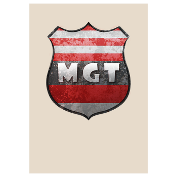 MaxGamingTV - MGT Wappen Art Print sand