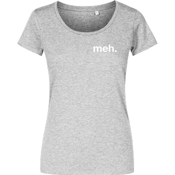 None meh. T-Shirt Girlshirt heather grey