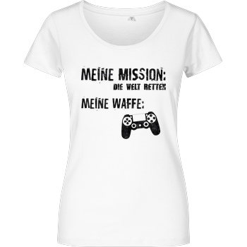 bjin94 Meine Mission v1 T-Shirt Girlshirt weiss