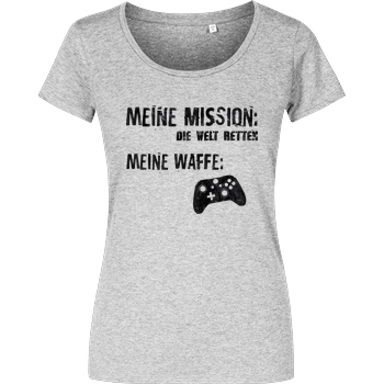 bjin94 Meine Mission v2 T-Shirt Girlshirt heather grey
