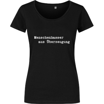 None Menschenhasser T-Shirt Girlshirt schwarz