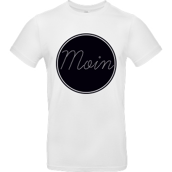 Miamouz Mia - Moin im Kreis T-Shirt B&C EXACT 190 -  White