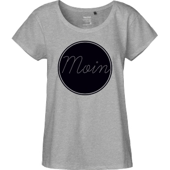 Miamouz Mia - Moin im Kreis T-Shirt Fairtrade Loose Fit Girlie - heather grey