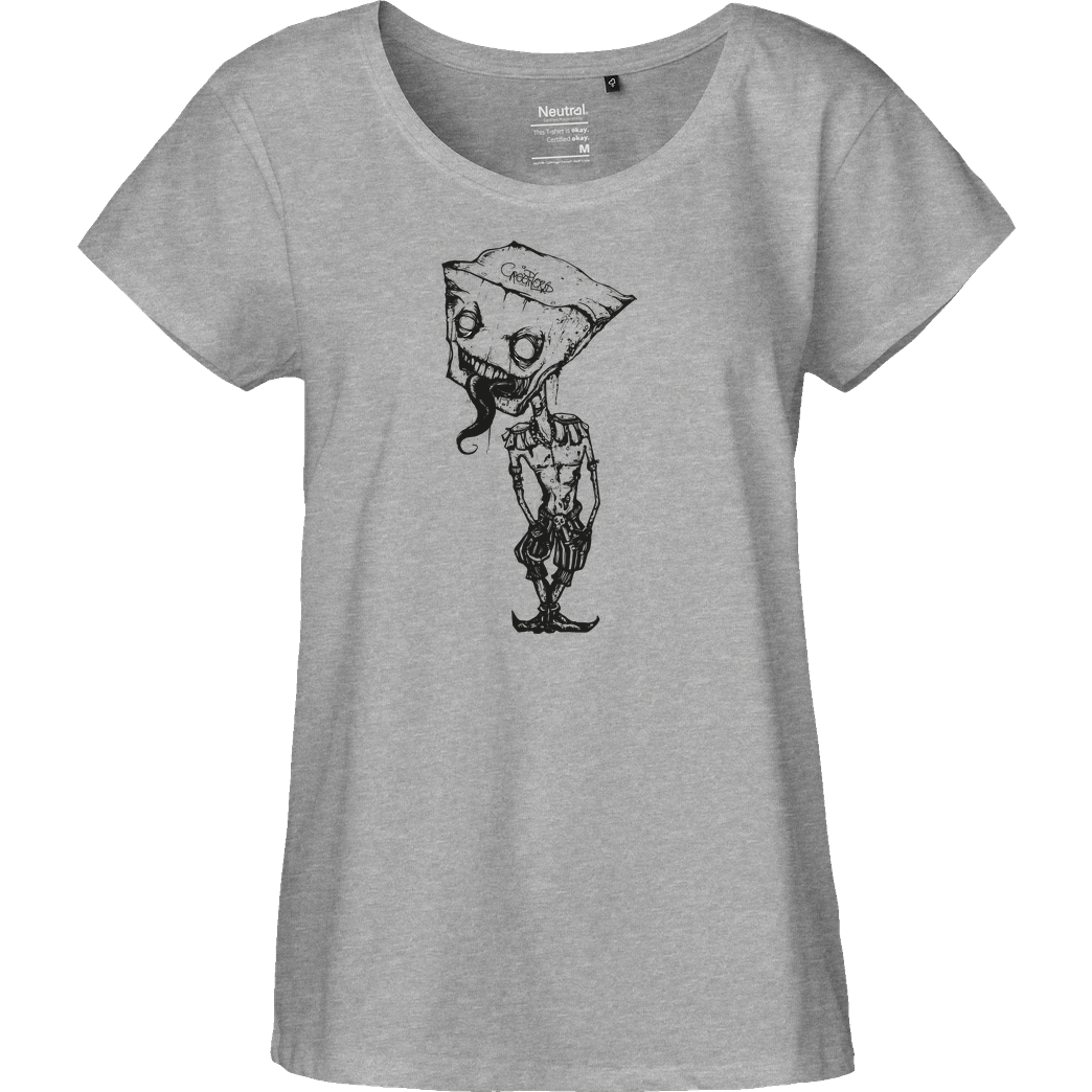 Mien Wayne Mien Wayne - Brainwash T-Shirt Fairtrade Loose Fit Girlie - heather grey