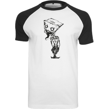 Mien Wayne Mien Wayne - Brainwash T-Shirt Raglan Tee white