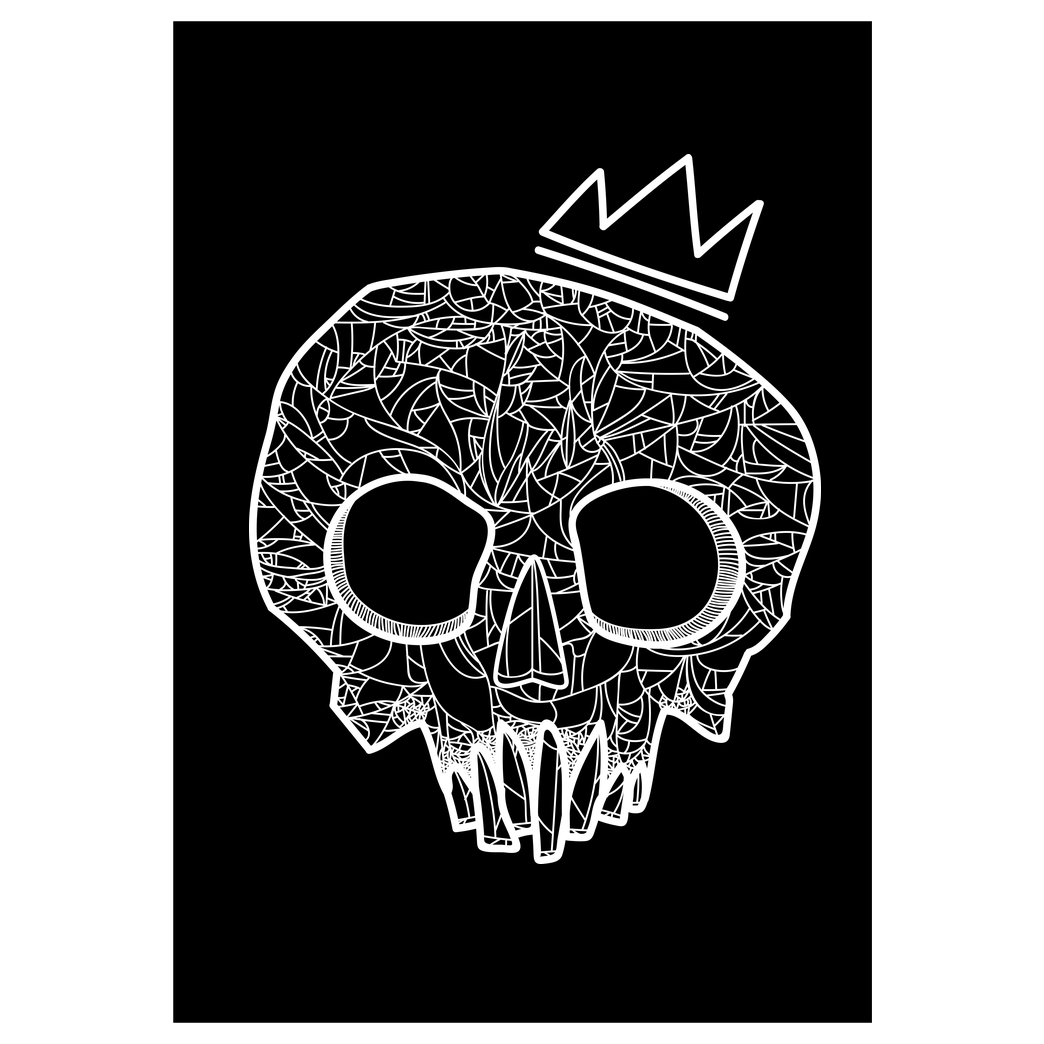 Mien Wayne Mien Wayne - Doom King Druck Art Print black