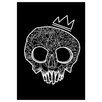 Mien Wayne - Doom King Art Print black