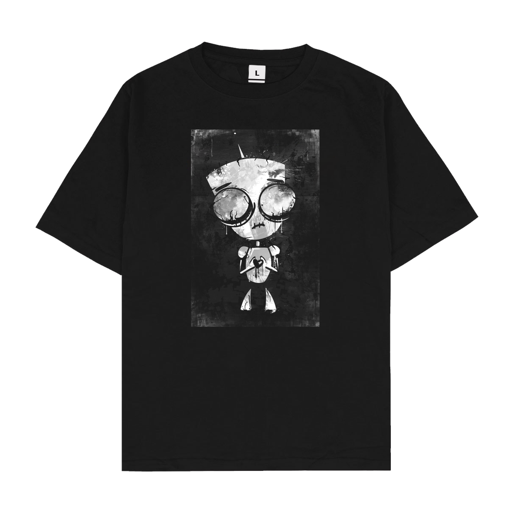 None Mien Wayne - Heartless GIR T-Shirt Oversize T-Shirt - Black