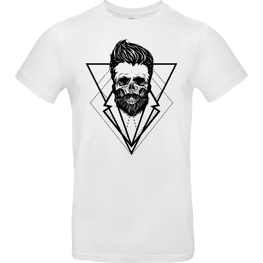 Mien Wayne Mien Wayne - Hipsterskull T-Shirt B&C EXACT 190 -  White