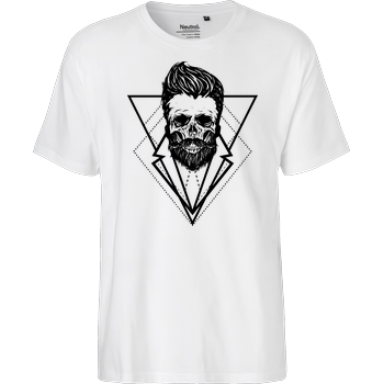 Mien Wayne - Hipsterskull Fairtrade T-Shirt - white
