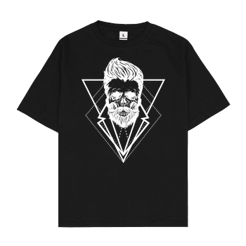 Mien Wayne - Hipsterskull Oversize T-Shirt - Black