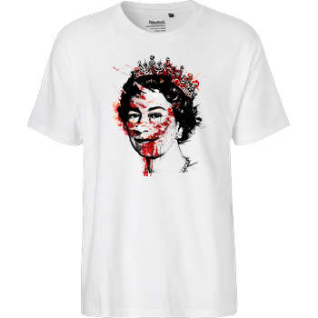 Mien Wayne - Retro Queen Fairtrade T-Shirt - white