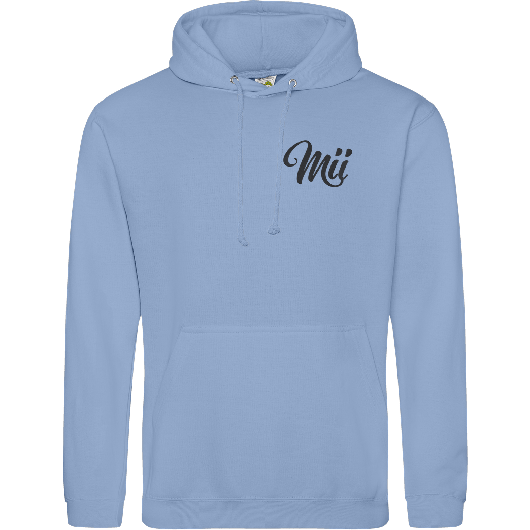 Mii Mii MiiMii - embroided Logo Sweatshirt JH Hoodie - sky blue