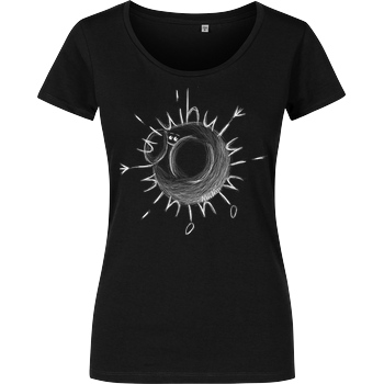 Mii Mii MiiMii - Hui Face weiß T-Shirt Girlshirt schwarz
