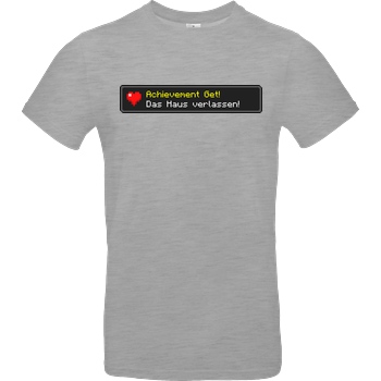 MrMoregame MrMore - Achievement get T-Shirt B&C EXACT 190 - heather grey